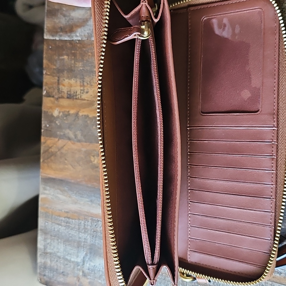 Coach Continental Wallet In Rainbow Signature Canvas Pride Edition - Picture 6 of 11